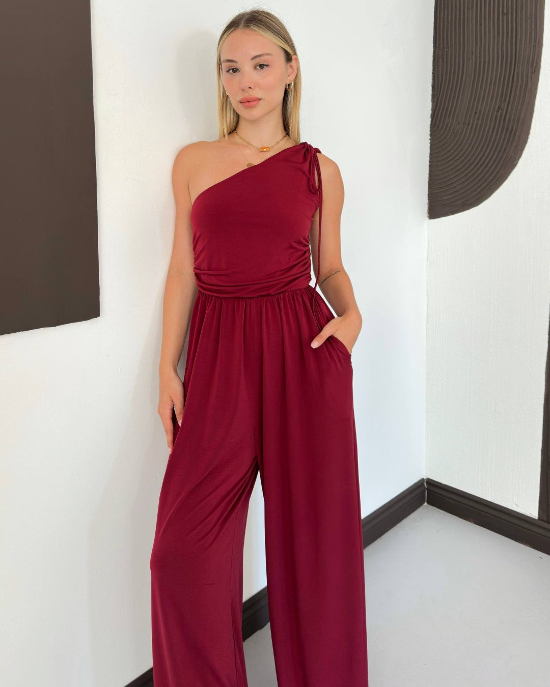 The One-Shoulder Jumpsuit