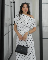 Timeless Polka Midi Dress
