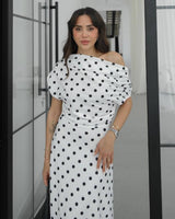 Timeless Polka Midi Dress