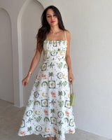 Tropical Midi Dress