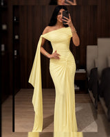 Valentina One-Shoulder Gown