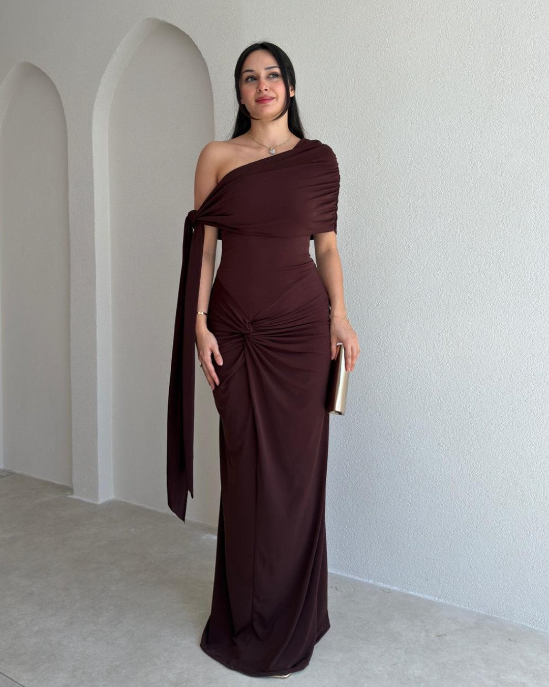 Valentina One-Shoulder Gown