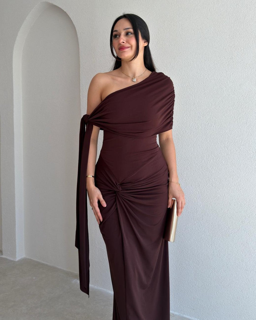 Valentina One-Shoulder Gown