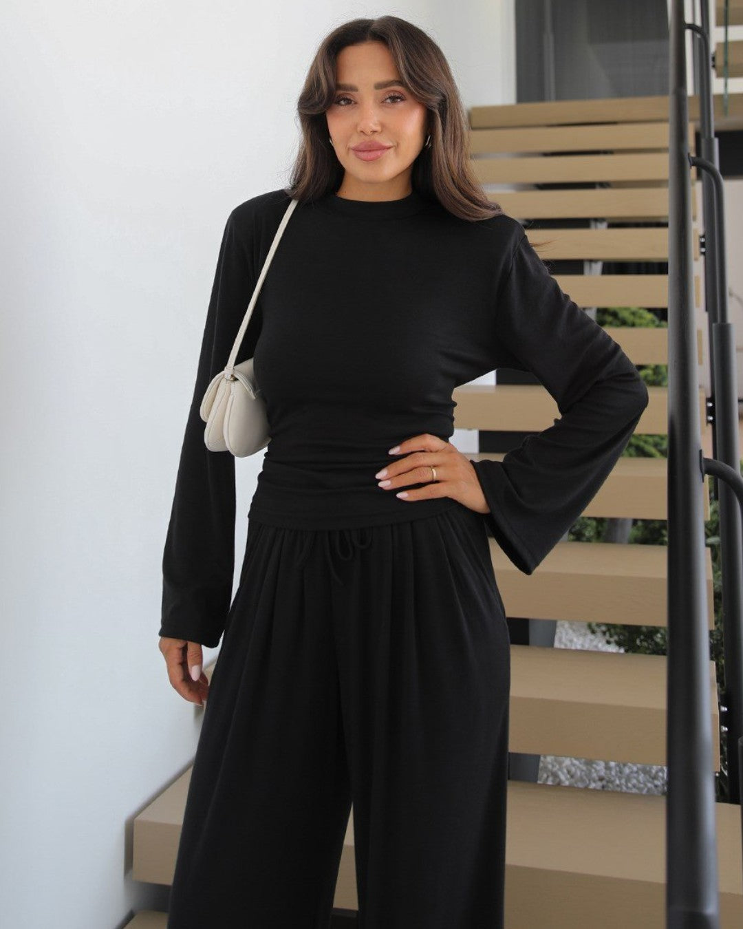 Veyra Ruched Wide-Leg Set