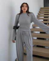 Veyra Ruched Wide-Leg Set