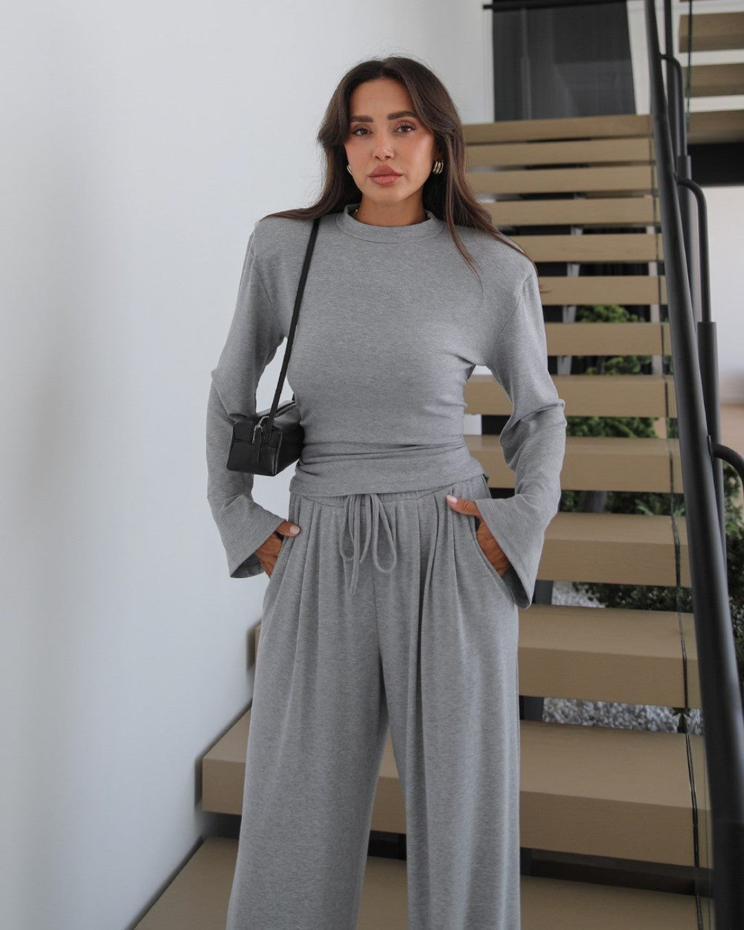 Veyra Ruched Wide-Leg Set