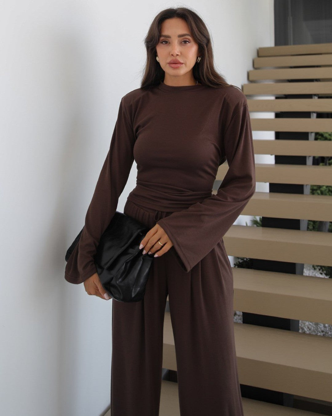 Veyra Ruched Wide-Leg Set