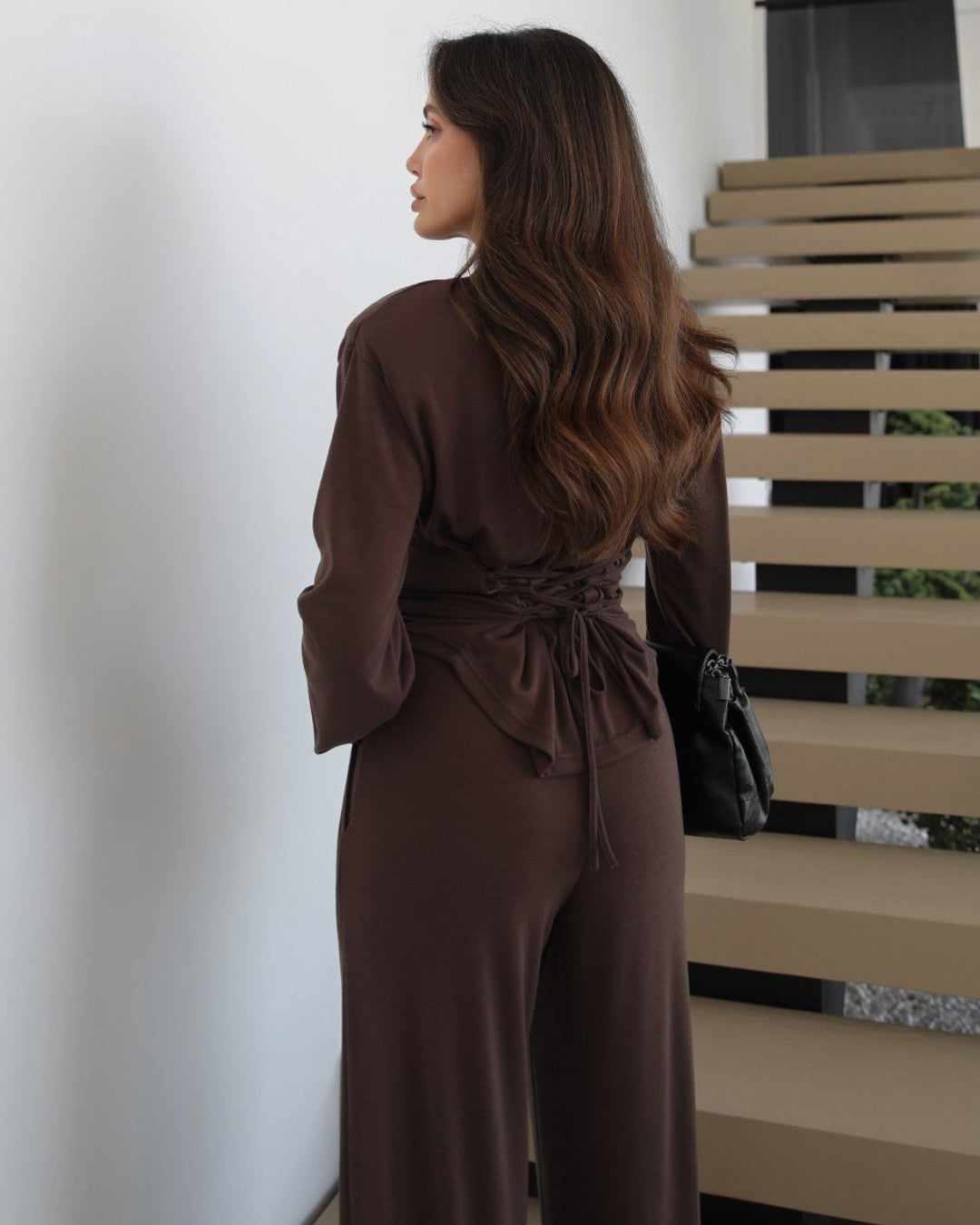Veyra Ruched Wide-Leg Set