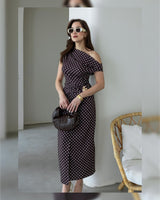 Vintage Off-Shoulder Dress