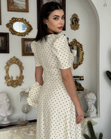 Vintage Polka Maxi Dress