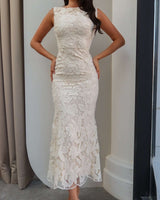 Virelle Lace Midi Dress