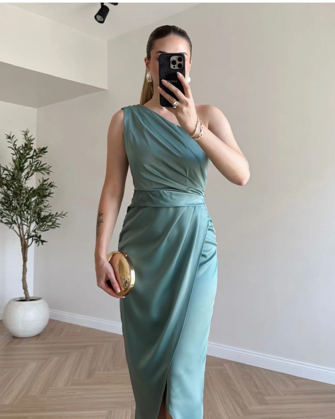 Virelle One-Shoulder Dress