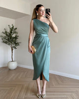 Virelle One-Shoulder Dress
