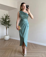 Virelle One-Shoulder Dress