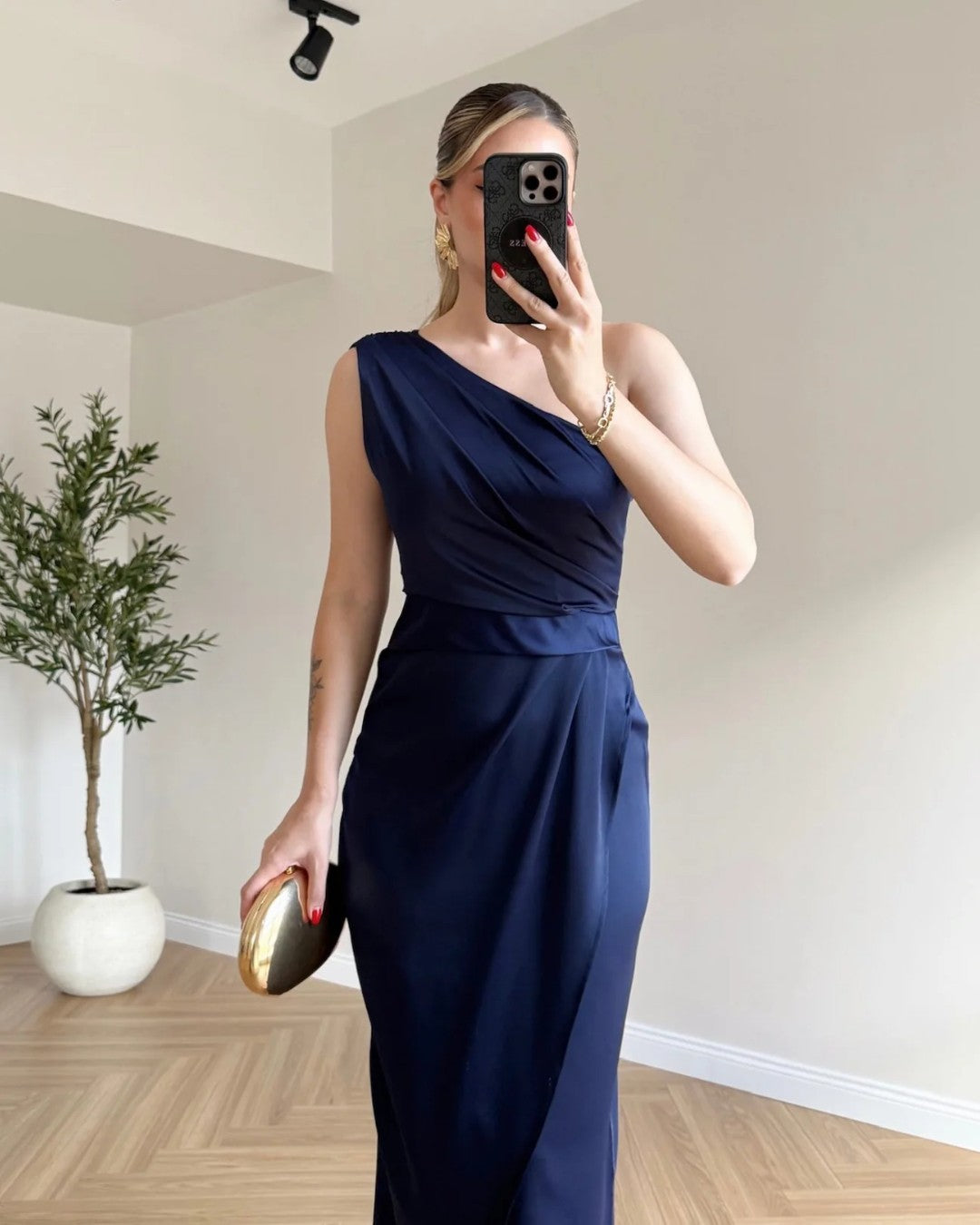 Virelle One-Shoulder Dress