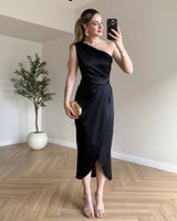 Virelle One-Shoulder Dress