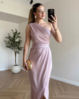 Virelle One-Shoulder Dress