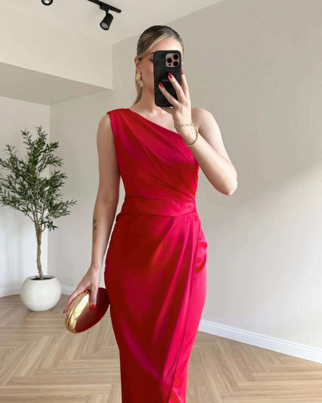 Virelle One-Shoulder Dress