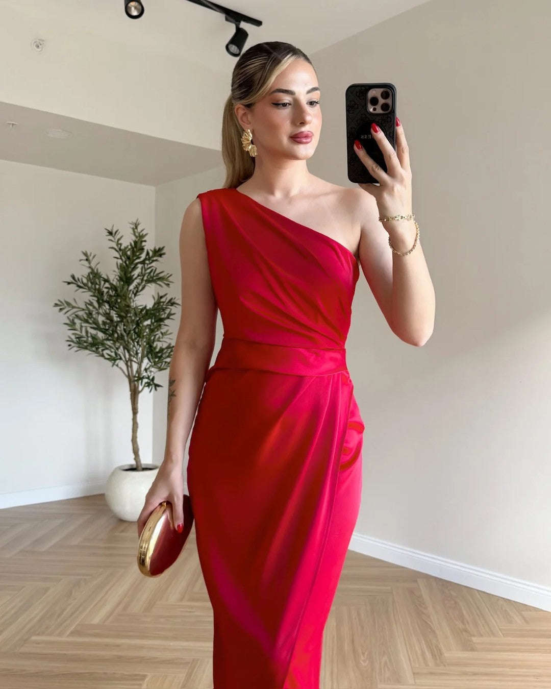 Virelle One-Shoulder Dress