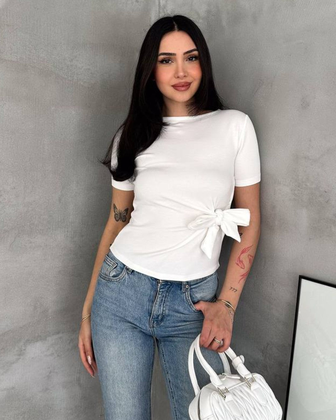 Waist Tie Detail Top