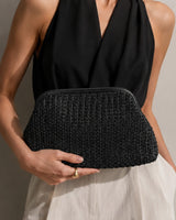 Woven Black Pouch