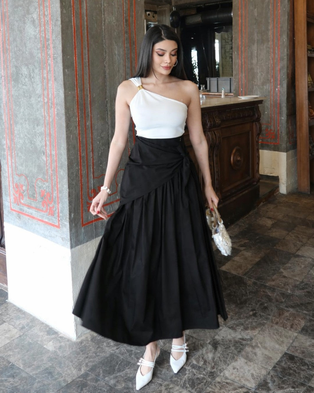 Wrap Midi Skirt