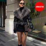 Leather Fur Jacket
