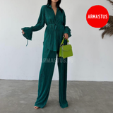 Kimono + Pants Two Piece Set