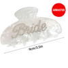 Acrylic Hair Clip Bride