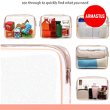 Clear Cosmetics Bag 4pcs