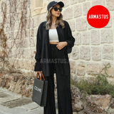 Kimono + Pants Two Piece Set