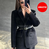 Blazer Fur Jacket (With Belt)