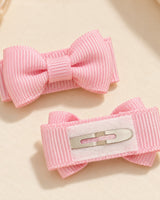 40 PCS Mini Baby Bow Hair Clips - Multi - front view