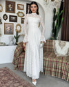 Amelia Floral Lace Maxi Dress - front view