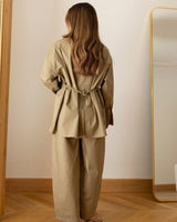 Aria Poplin Co-ord + Belt - back view