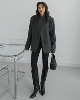 Blazer - Dark Grey - front view