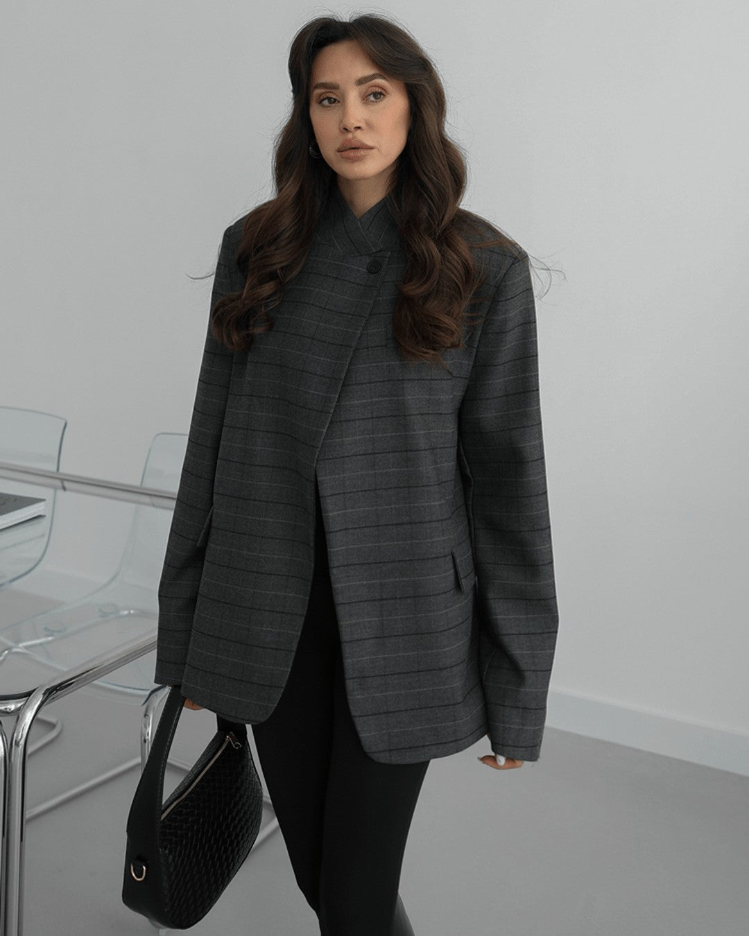 Blazer - Dark Grey - front view