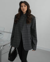 Blazer - Dark Grey - front view