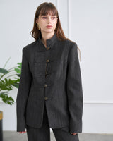 Blazer - Dark Grey - front view