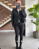Must Have Fall Cardigan - Dark Grey - front view