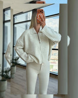 Cardigan - Off White - front view