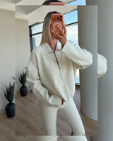 Cardigan - Off White - front view