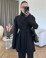 Cardigan - Black - front view