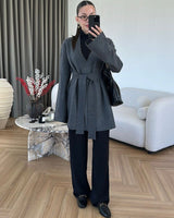 Cardigan - Dark Grey - front view