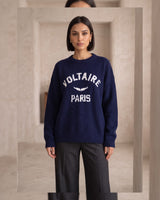 Casual Voltaire Sweater - Navy - front view