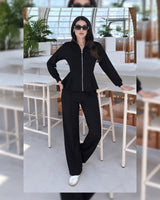City Chic Co-ord - Black - front view