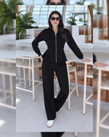 City Chic Co-ord - Black - front view