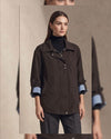 Contrast Cuff Trench Jacket