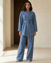 Denim Must Have Casual Set - Light Denim - front view