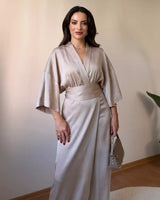 Dress - Beige - front view